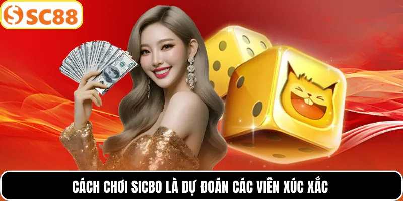 Cách chơi Sicbo là dự đoán các viên xúc xắc